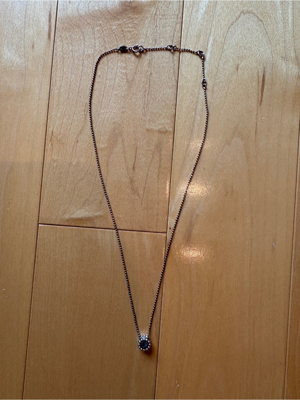 Links of London Necklace with Blue Pendant